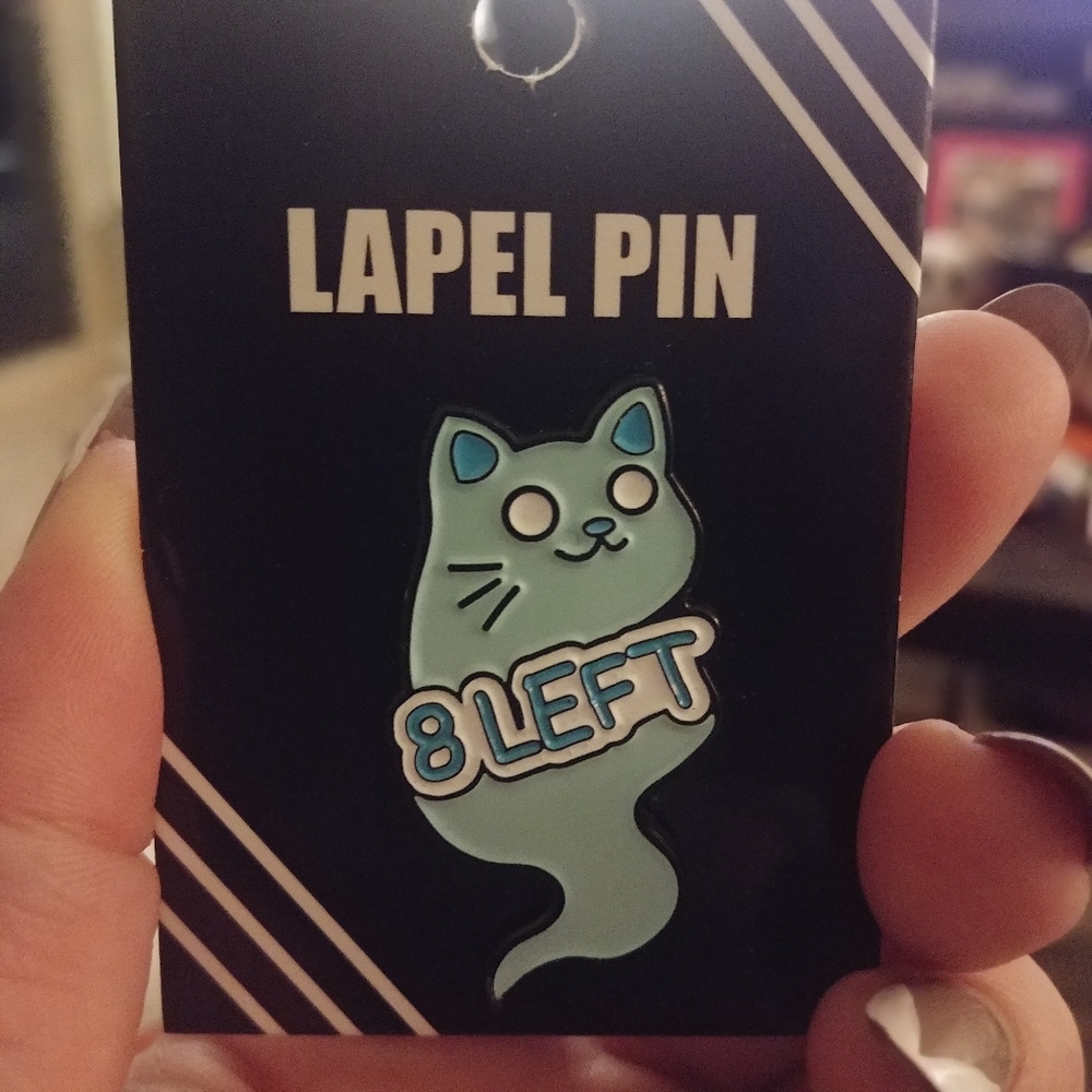 Cat enamel pin